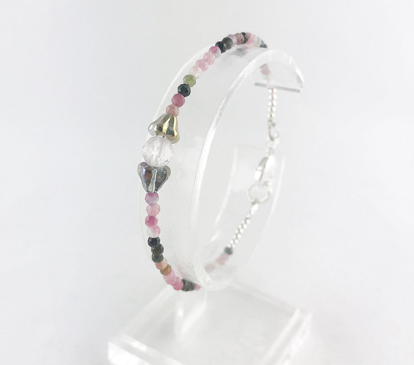 Delicate Tourmaline Boho Bracelet | ALISSA Silver Women's Gemstone Jewelry | Ibiza Style