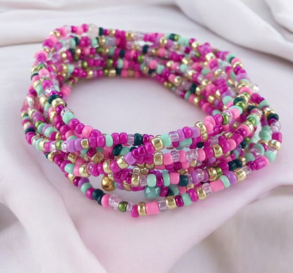 Delicate Multi-Wrap Boho Beaded Bracelet | Ibiza-Style Jewelry | 'Teatime' Collection