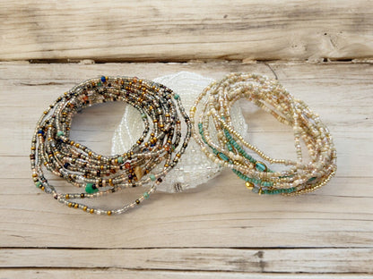 Handmade Boho Multi-Wrap Bracelet | BARCELONA Beaded Gemstone Jewelry | Ibiza-Style Versatile Accessory