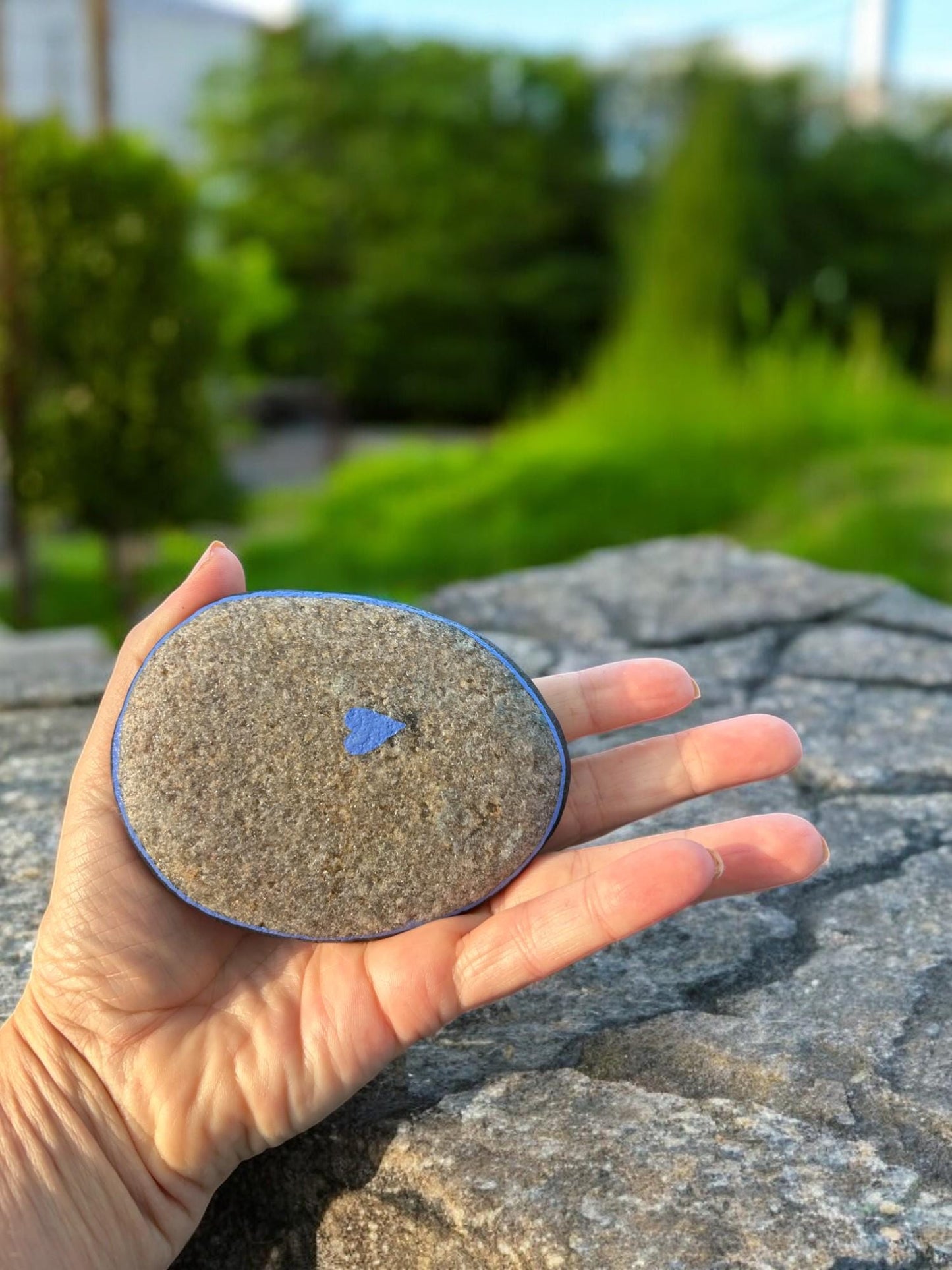 Handpainted Underwater World Stone | Unique Boho Decor | Personalized Beach Pebble Art | Baltic Sea Paperweight